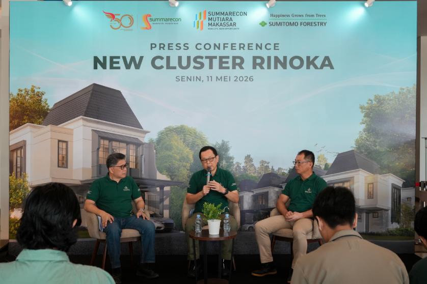 SUMMARECON MUTIARA MAKASSAR LUNCURKAN NEW CLUSTER RINOKA: Hunian Bergaya Klasik Prancis, Hasil Kolaborasi dengan Sumitomo Forestry